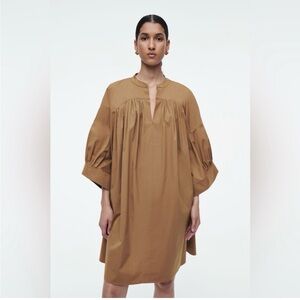 Cos PLEATED MINI TUNIC DRESS size 4